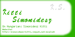 kitti simonidesz business card